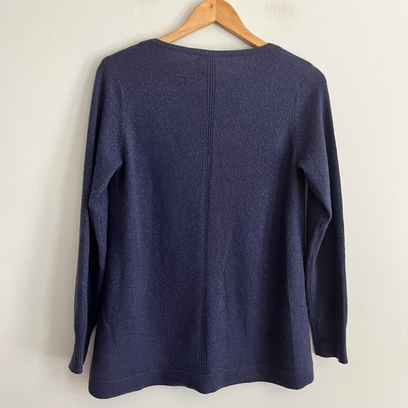 The White Label The White Company Cashmere Metallic Shimmer A line Sweater - Picture 5 of 7